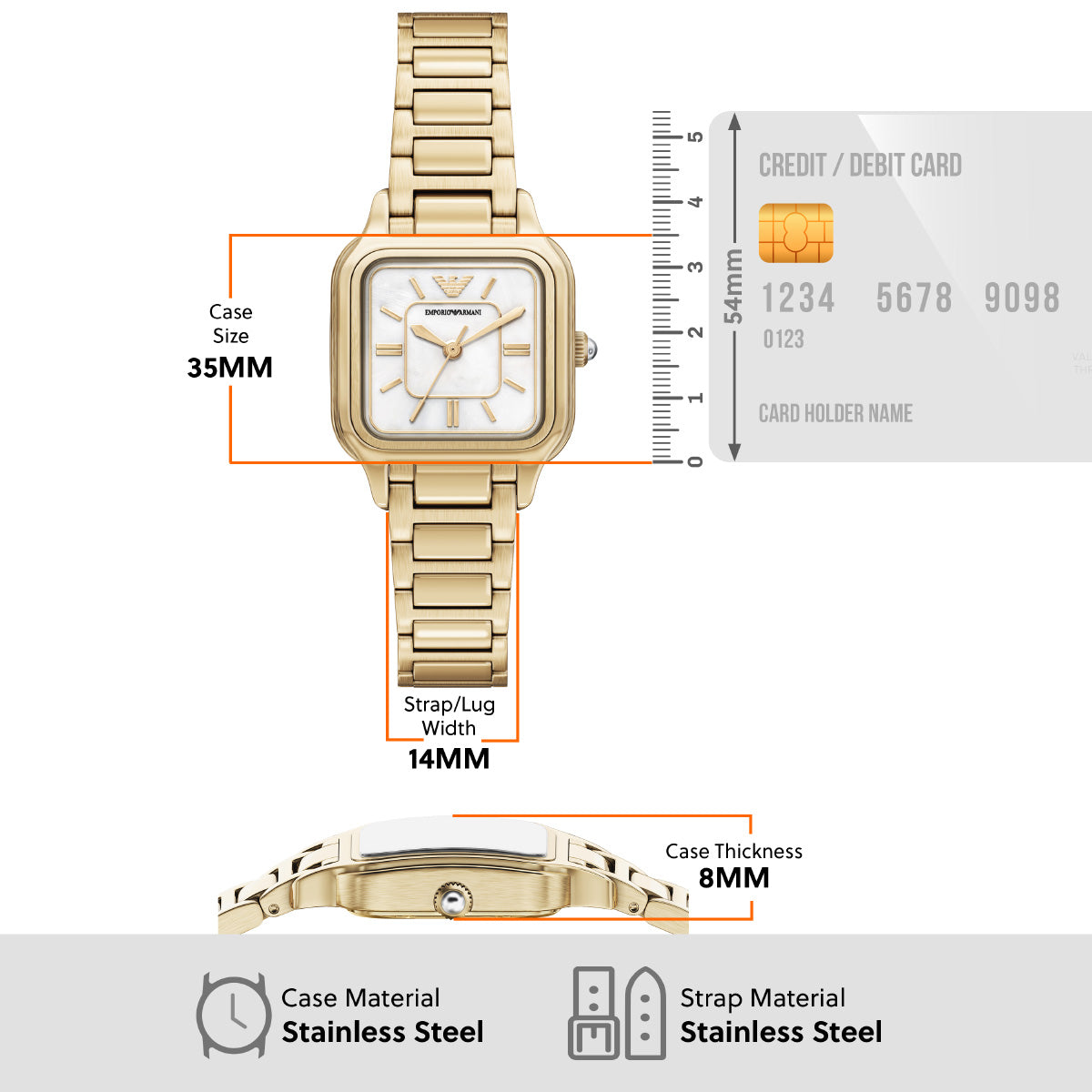 エンポリオアルマーニ EMPORIO ARMANI 腕時計 レディース ステンレススチール AR11744【2026 新作】【60回分割手数料無料！】