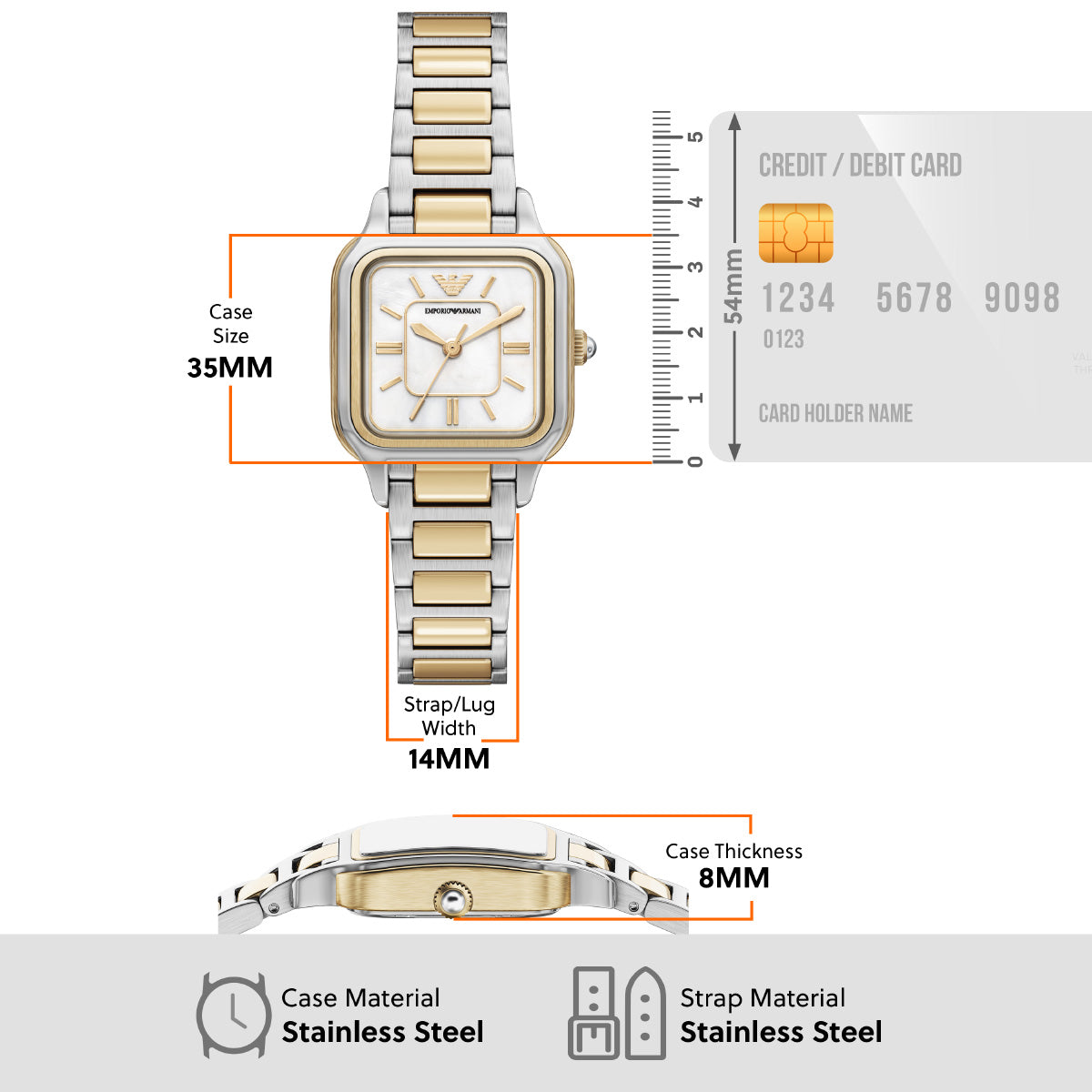 エンポリオアルマーニ EMPORIO ARMANI 腕時計 レディース ステンレススチール AR11745【2026 新作】【60回分割手数料無料！】