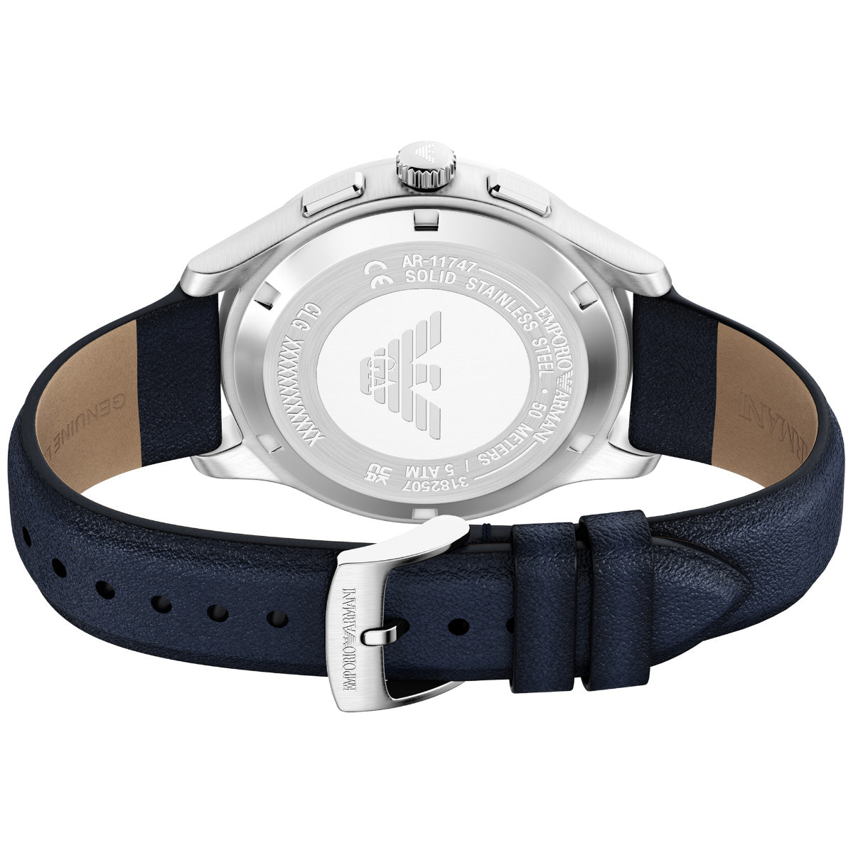 エンポリオアルマーニ EMPORIO ARMANI 腕時計 メンズ クロノグラフ レザー AR11747【2026 新作】【60回分割手数料無料！】