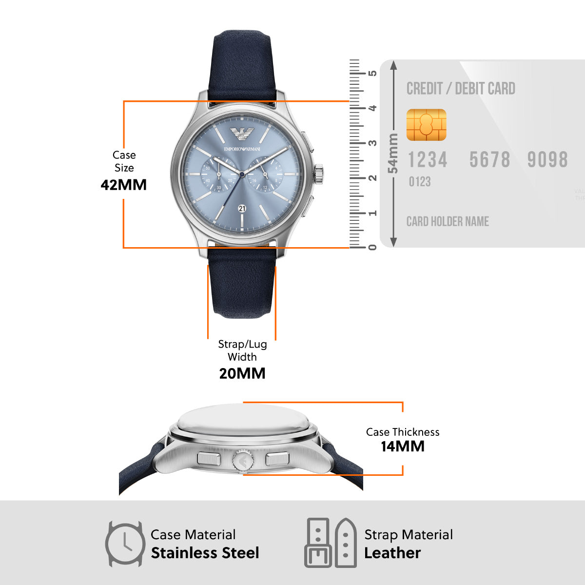 エンポリオアルマーニ EMPORIO ARMANI 腕時計 メンズ クロノグラフ レザー AR11747【2026 新作】【60回分割手数料無料！】
