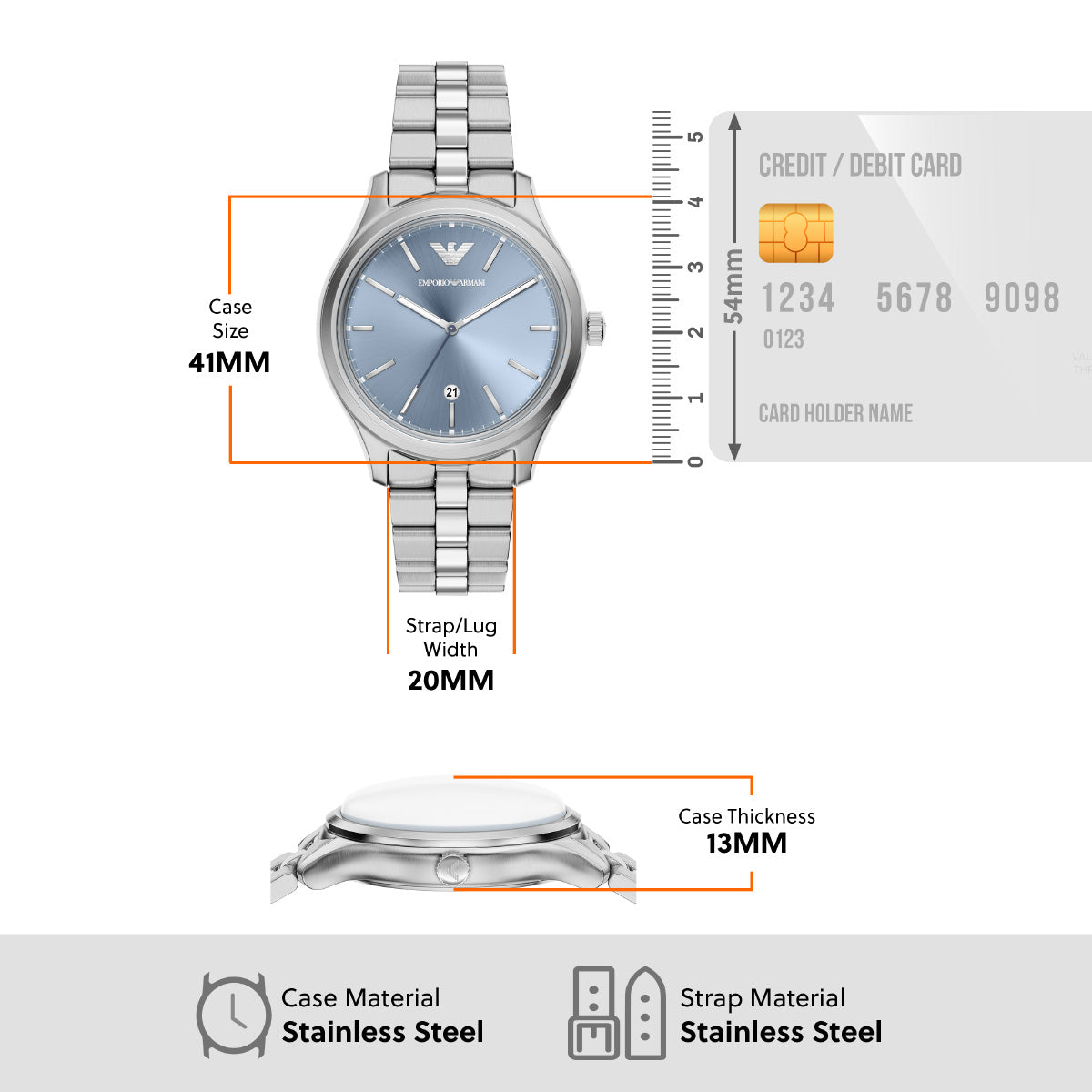 エンポリオアルマーニ EMPORIO ARMANI 腕時計 メンズ ステンレススチール AR11748【2026 新作】【60回分割手数料無料！】