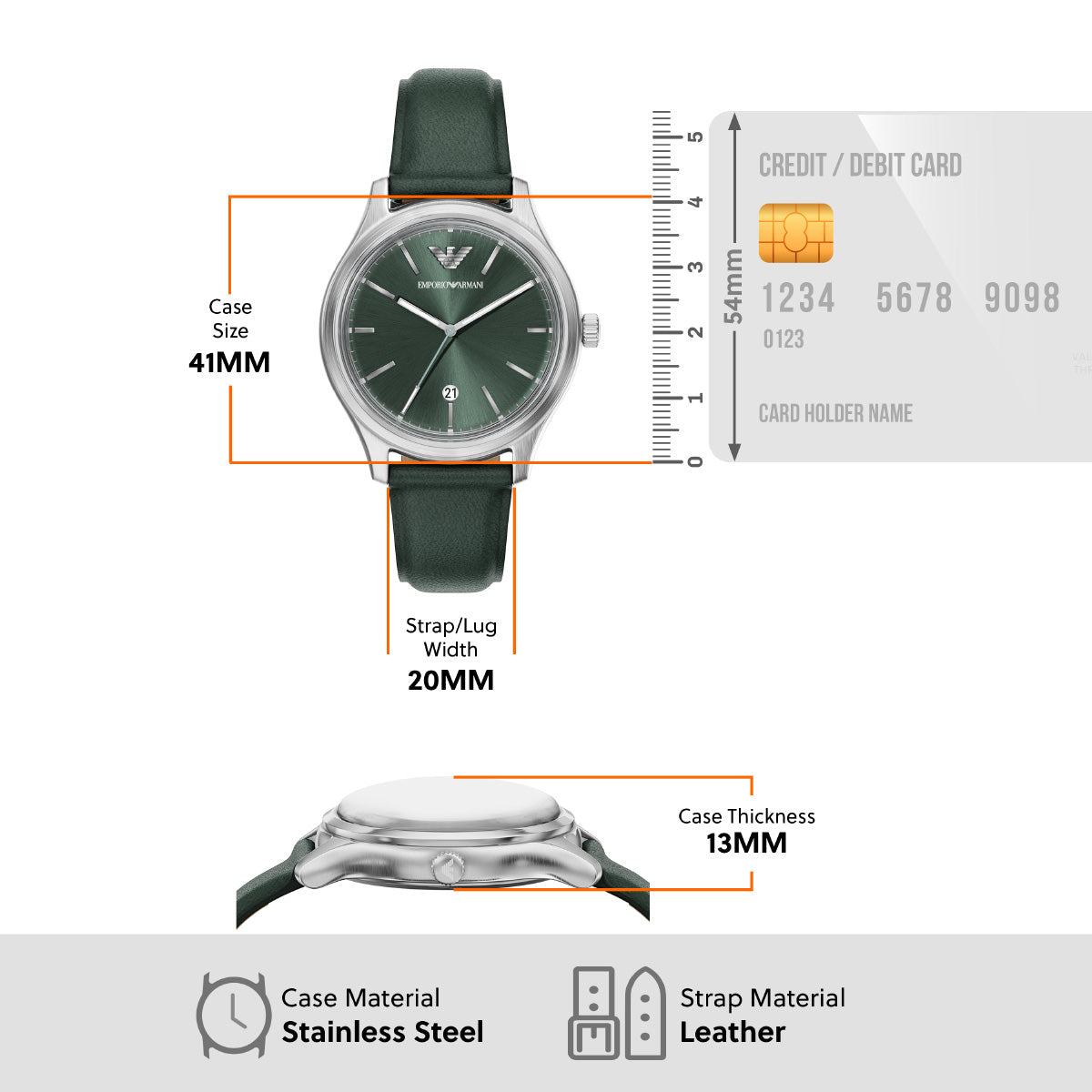 エンポリオアルマーニ EMPORIO ARMANI 腕時計 メンズ レザー AR11749【2026 新作】