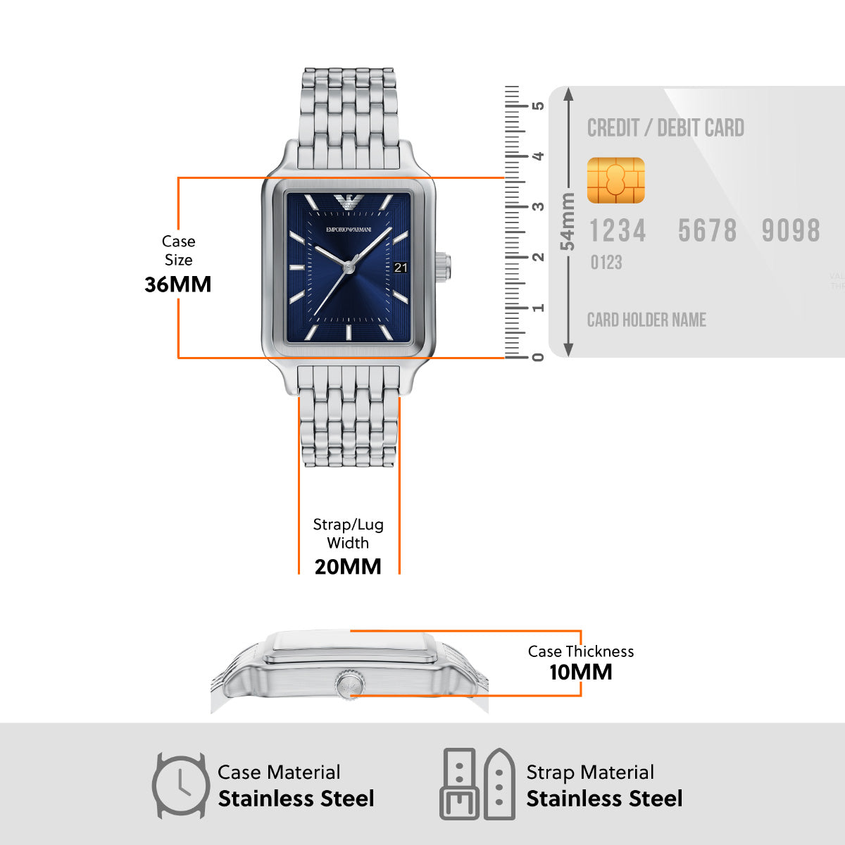 エンポリオアルマーニ EMPORIO ARMANI 腕時計 メンズ ステンレススチール AR11754【2026 新作】【60回分割手数料無料！】