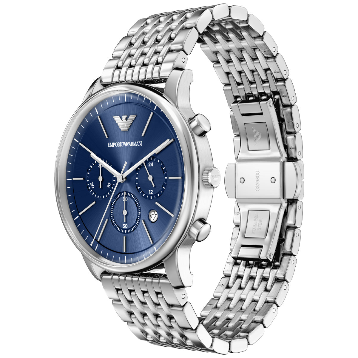 エンポリオアルマーニ EMPORIO ARMANI 腕時計 メンズ クロノグラフ ステンレススチール AR11771【2026 新作】【60回分割手数料無料！】