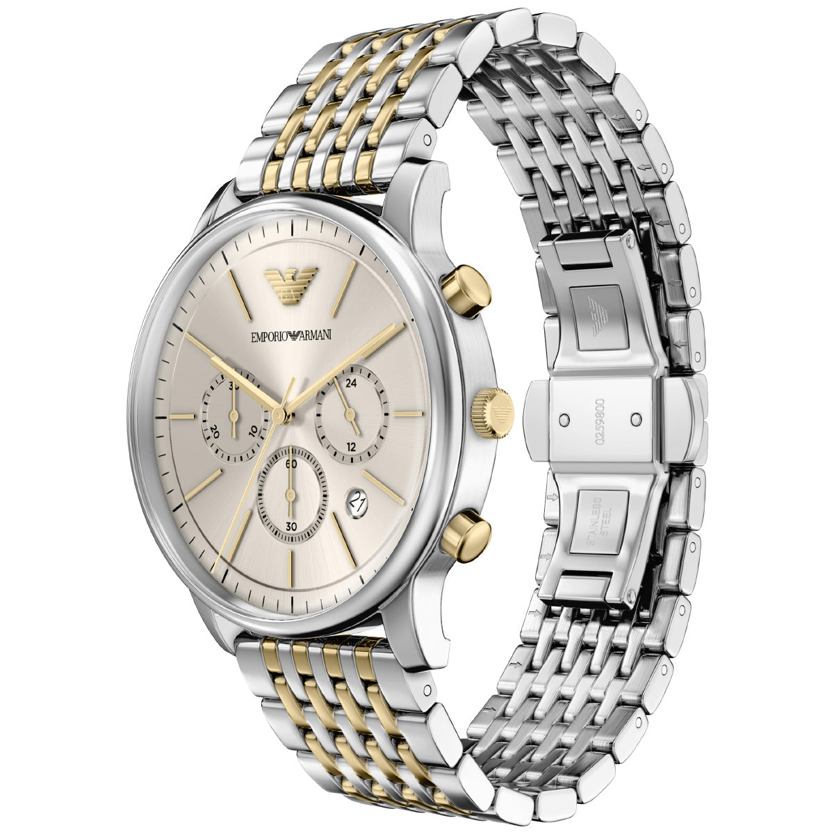 エンポリオアルマーニ EMPORIO ARMANI 腕時計 メンズ クロノグラフ ステンレススチール AR11773【2026 新作】【60回分割手数料無料！】