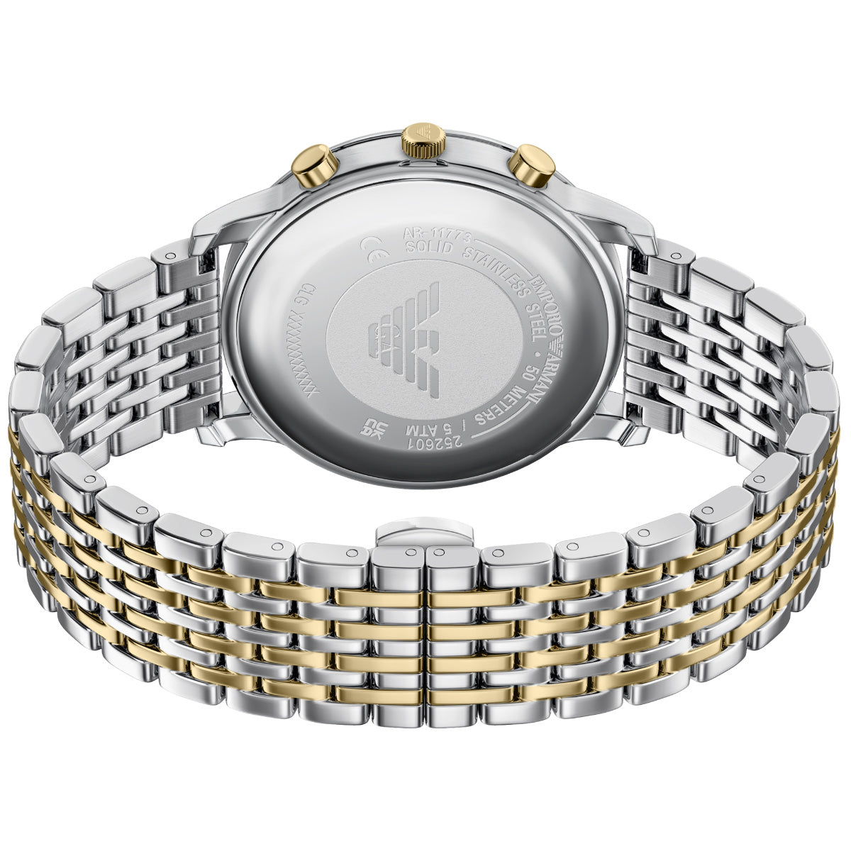 エンポリオアルマーニ EMPORIO ARMANI 腕時計 メンズ クロノグラフ ステンレススチール AR11773【2026 新作】【60回分割手数料無料！】