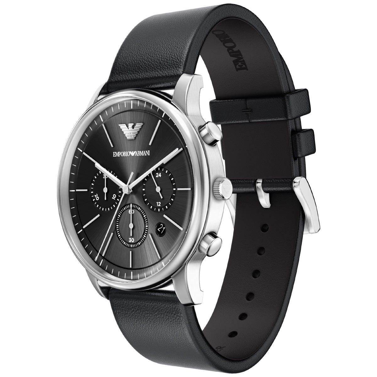 エンポリオアルマーニ EMPORIO ARMANI 腕時計 メンズ クロノグラフ レザー AR11774【2026 新作】【60回分割手数料無料！】