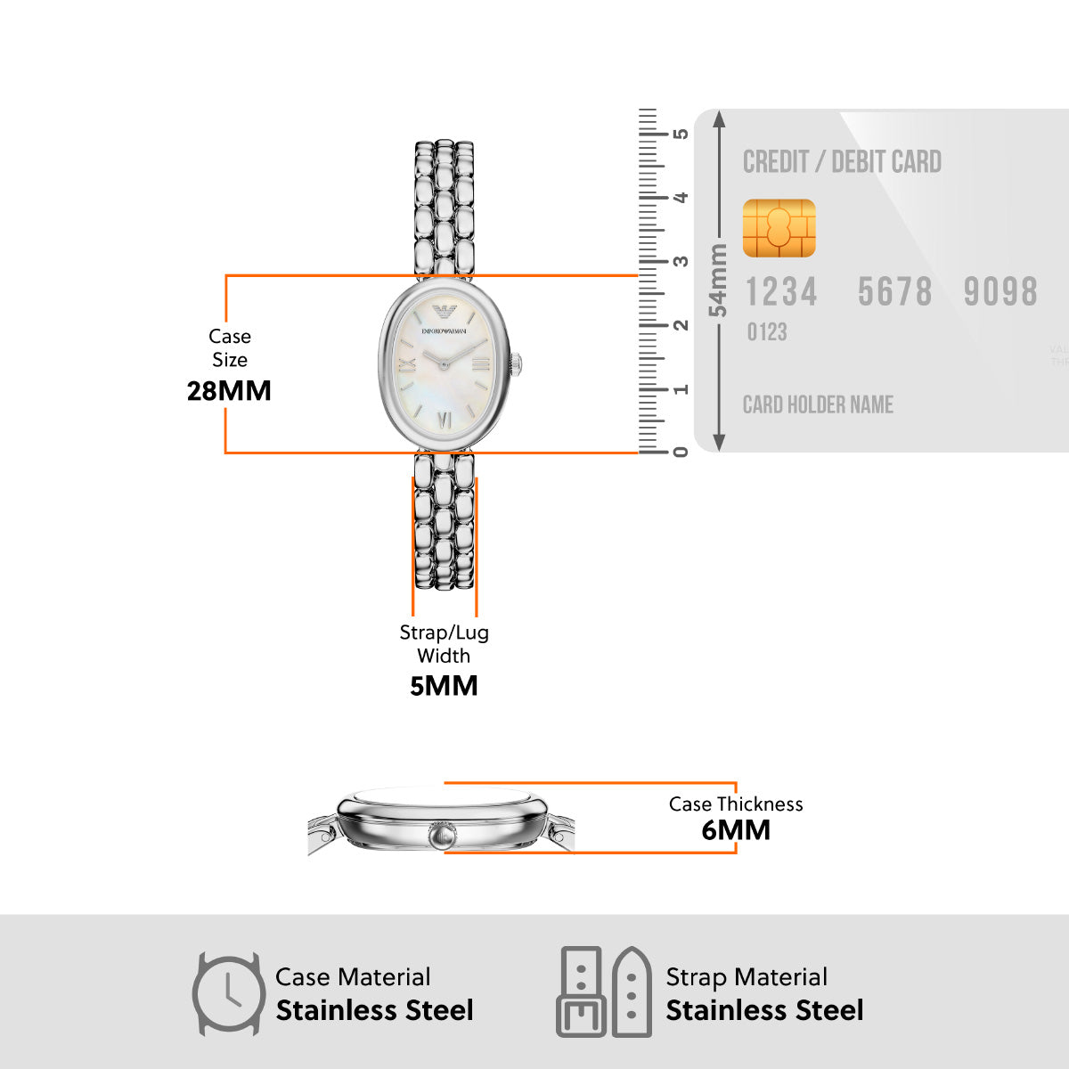 エンポリオアルマーニ EMPORIO ARMANI 腕時計 レディース ステンレススチール AR11776【2026 新作】【60回分割手数料無料！】