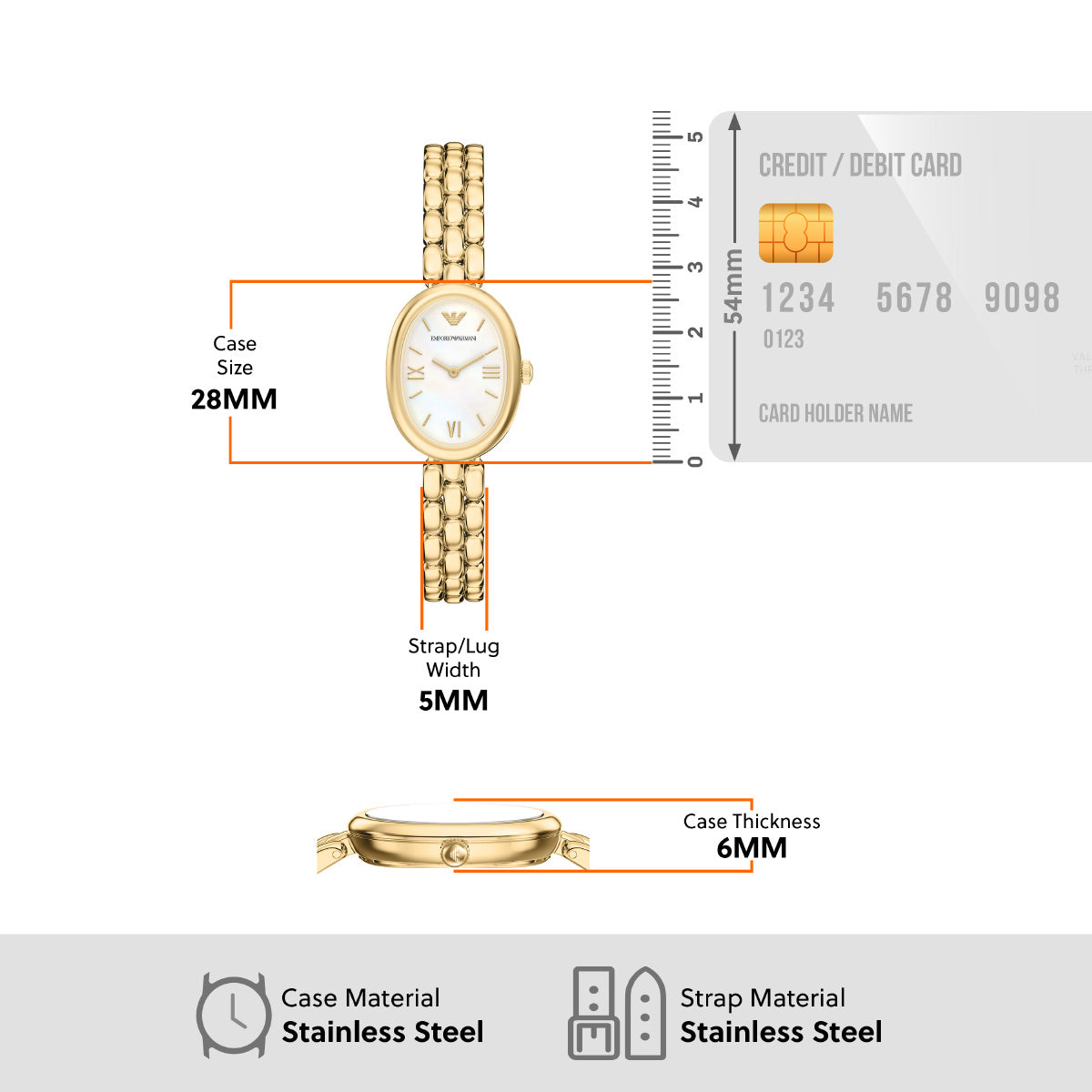 エンポリオアルマーニ EMPORIO ARMANI 腕時計 レディース ステンレススチール AR11777【2026 新作】【60回分割手数料無料！】