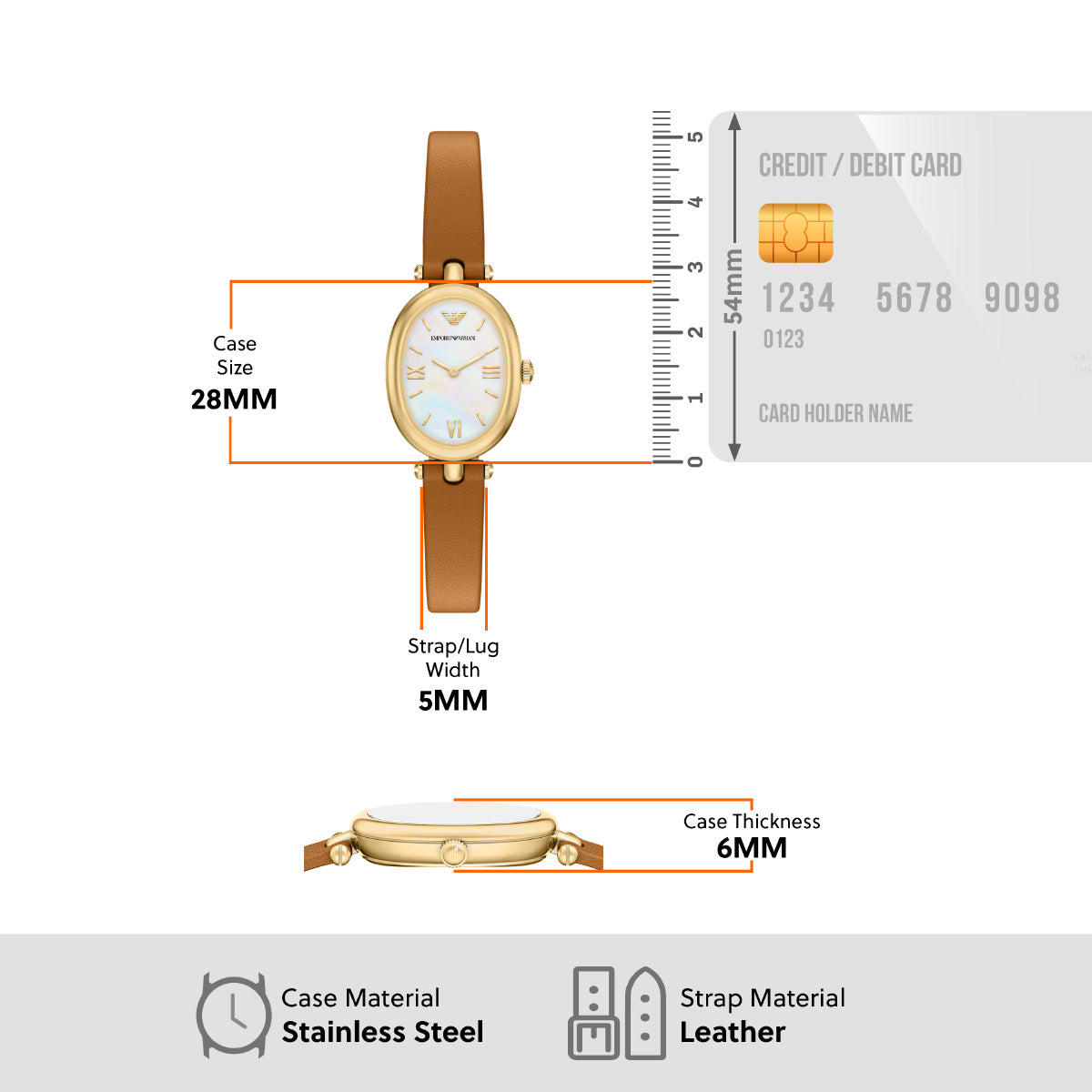 エンポリオアルマーニ EMPORIO ARMANI 腕時計 レディース レザー AR11780【2026 新作】【60回分割手数料無料！】