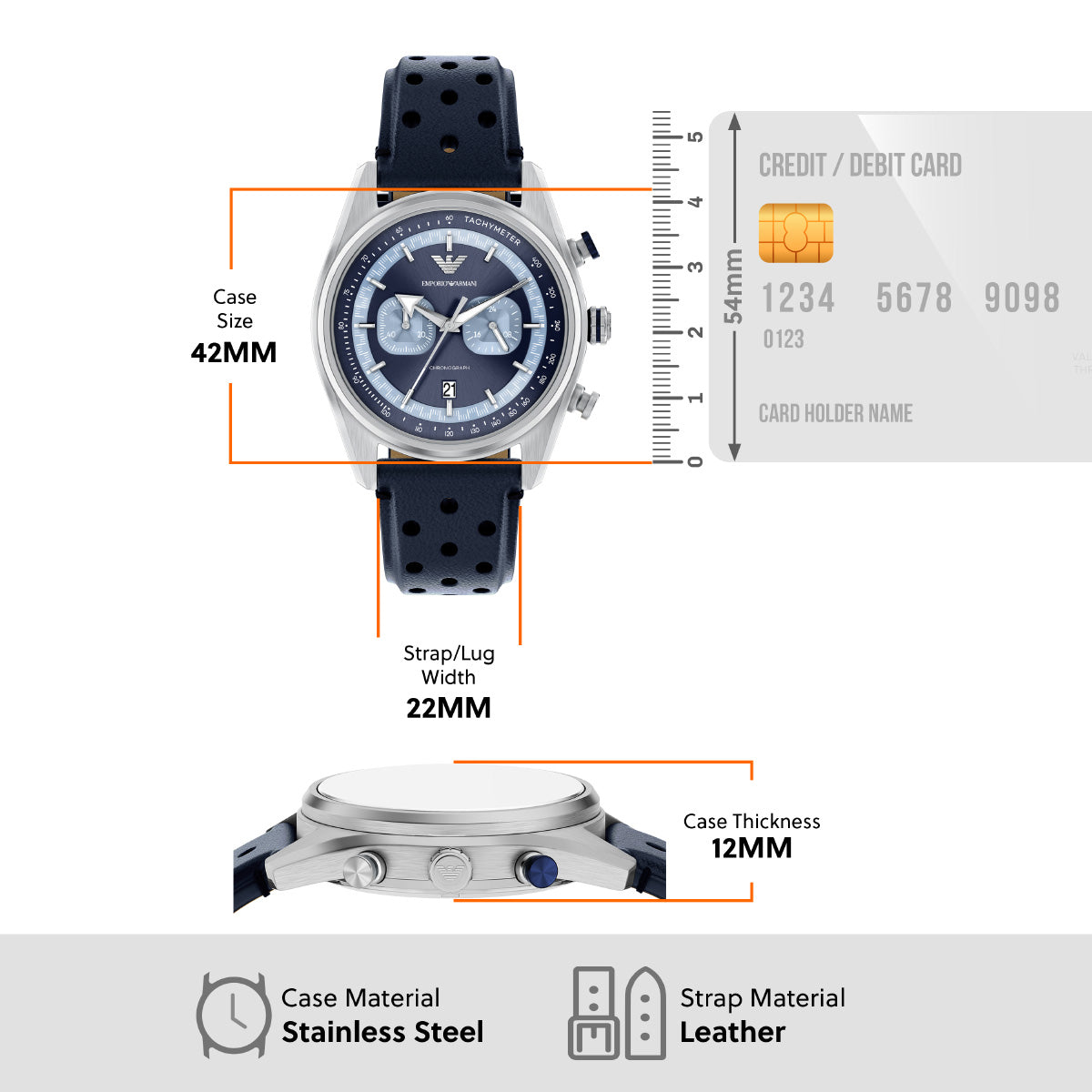 エンポリオアルマーニ EMPORIO ARMANI 腕時計 メンズ クロノグラフ レザー AR11781【2026 新作】【60回分割手数料無料！】