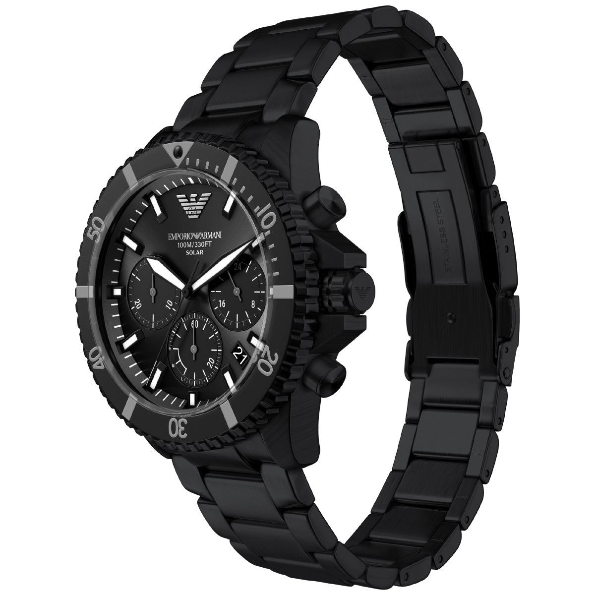 エンポリオアルマーニ EMPORIO ARMANI 腕時計 メンズ ソーラー クロノグラフ WORLD EXPLORER ステンレススチール AR11784【2026 新作】【60回分割手数料無料！】