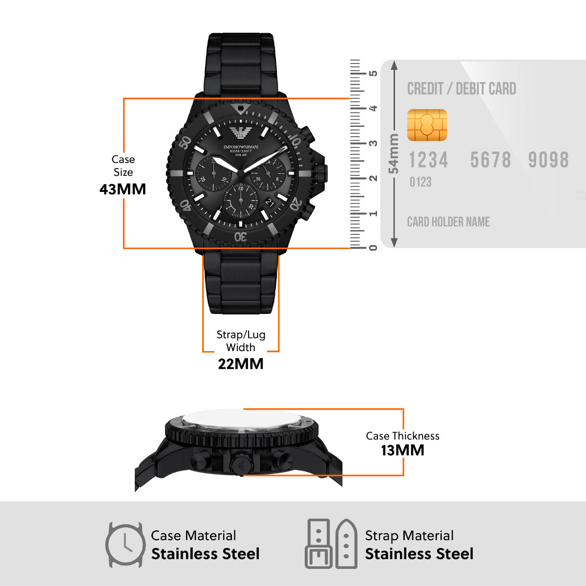 エンポリオアルマーニ EMPORIO ARMANI 腕時計 メンズ ソーラー クロノグラフ WORLD EXPLORER ステンレススチール AR11784【2026 新作】【60回分割手数料無料！】