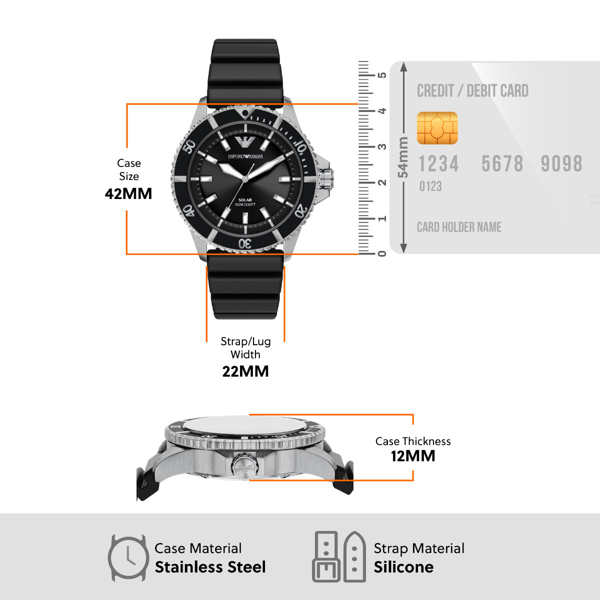 エンポリオアルマーニ EMPORIO ARMANI 腕時計 メンズ ソーラー WORLD EXPLORER シリコン AR11788【2026 新作】【60回分割手数料無料！】