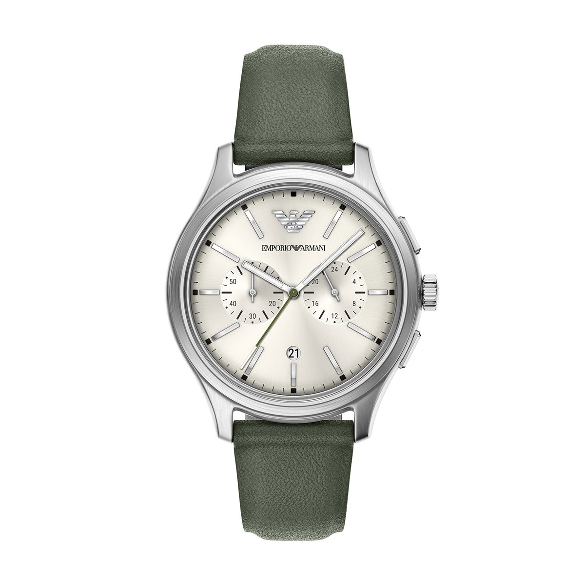 エンポリオアルマーニ EMPORIO ARMANI 腕時計 メンズ クロノグラフ レザー AR11801