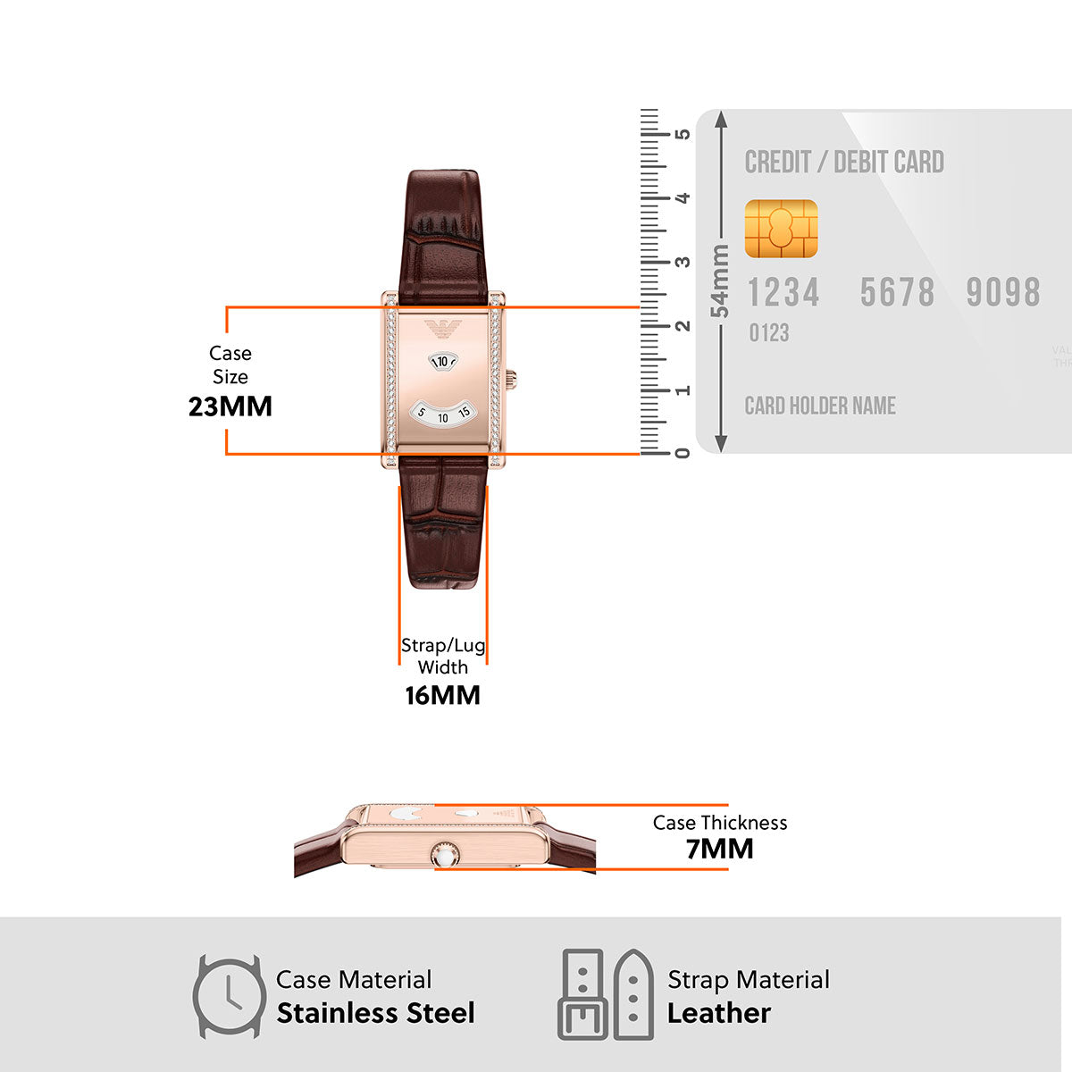 エンポリオアルマーニ EMPORIO ARMANI 腕時計 レディース レザー AR11814