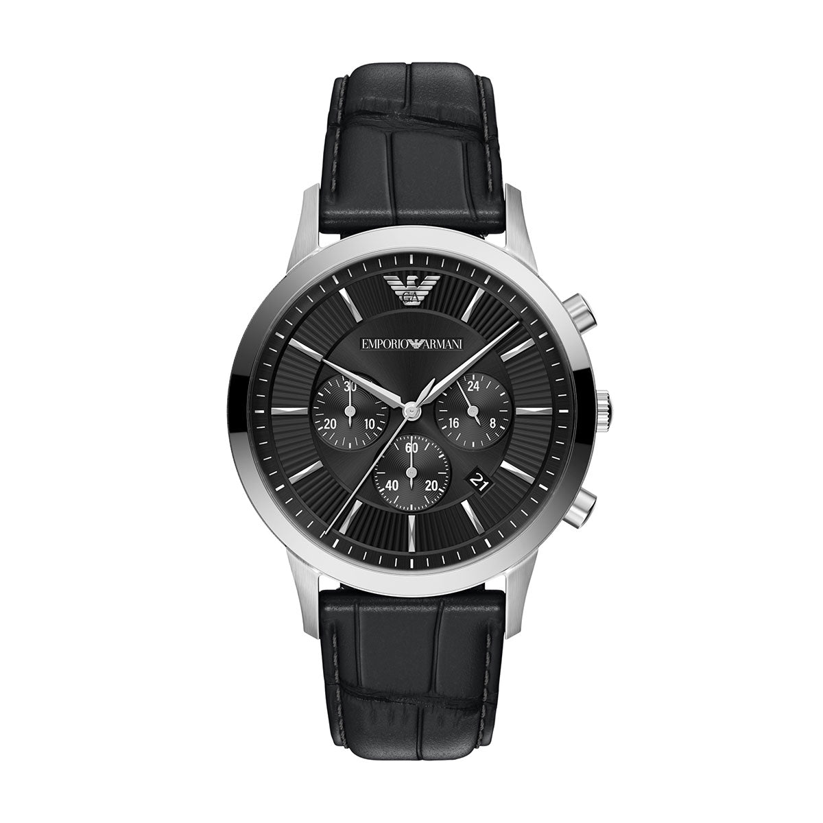 エンポリオアルマーニ EMPORIO ARMANI 腕時計 メンズ クロノグラフ レザー AR11820