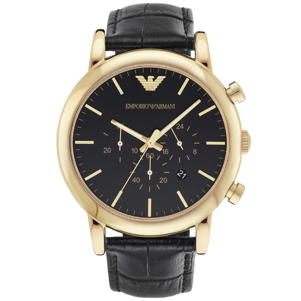 エンポリオアルマーニ EMPORIO ARMANI 腕時計 メンズ クロノグラフ レザーウォッチ AR1917