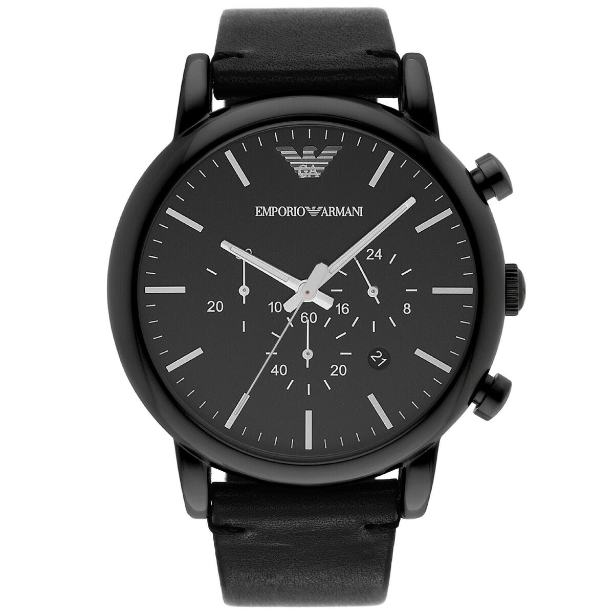 エンポリオアルマーニ EMPORIO ARMANI 腕時計 メンズ クロノグラフ レザーウォッチ AR1918