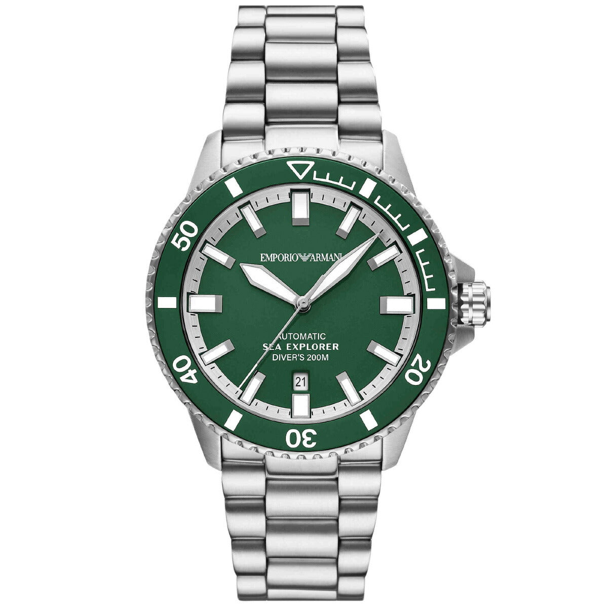 エンポリオアルマーニ EMPORIO ARMANI 腕時計 メンズ シーエクスプローラー 自動巻きウォッチ ステンレススチール AR60088【2025 新作】