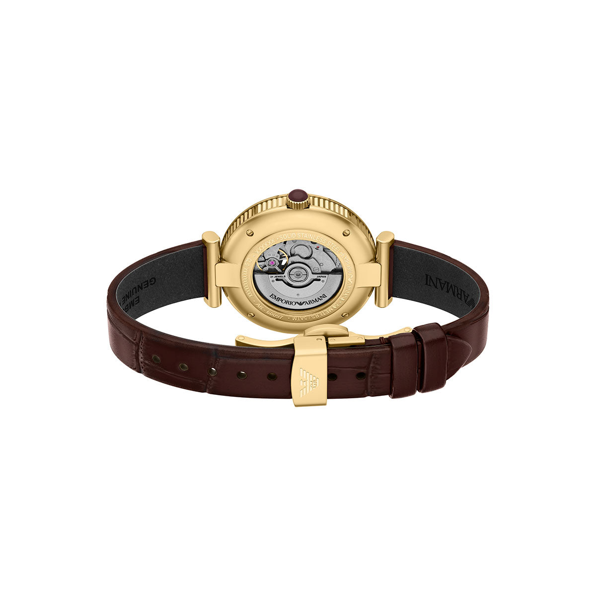 エンポリオアルマーニ EMPORIO ARMANI 腕時計 レディース 自動巻き レザー AR60097