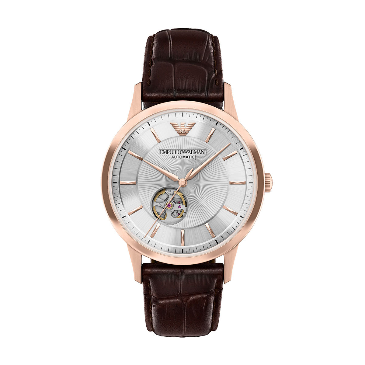エンポリオアルマーニ EMPORIO ARMANI 腕時計 メンズ 自動巻き レザー AR60098