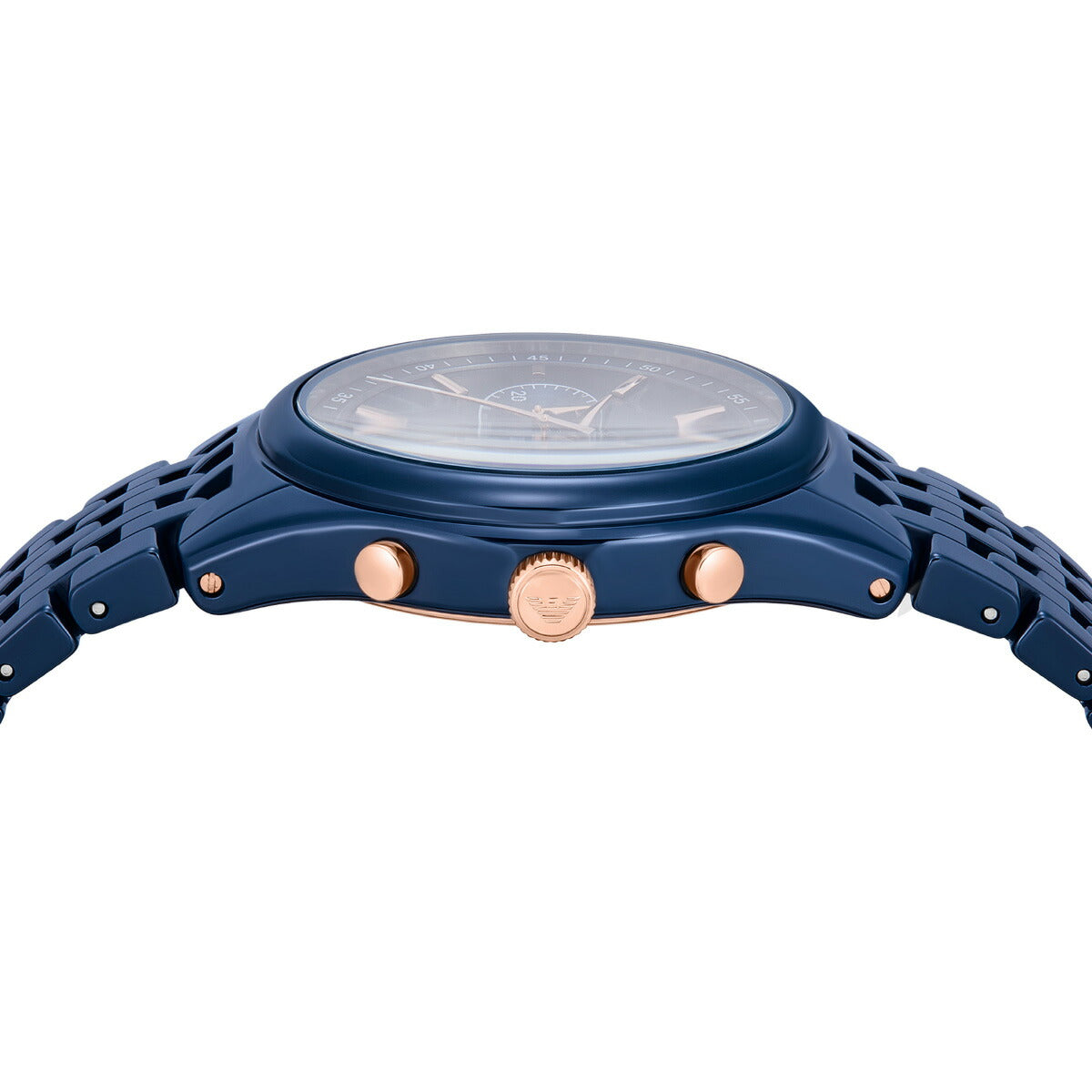 エンポリオアルマーニ EMPORIO ARMANI 腕時計 メンズ クロノグラフウォッチ ブルーセラミック AR70016【2025 新作】