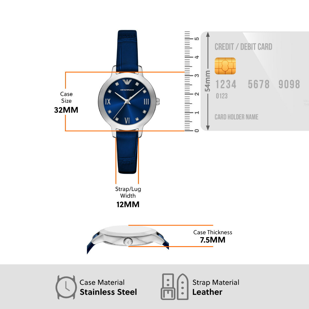 エンポリオアルマーニ EMPORIO ARMANI 腕時計 レディース プロプラネットレザー AR80080SET