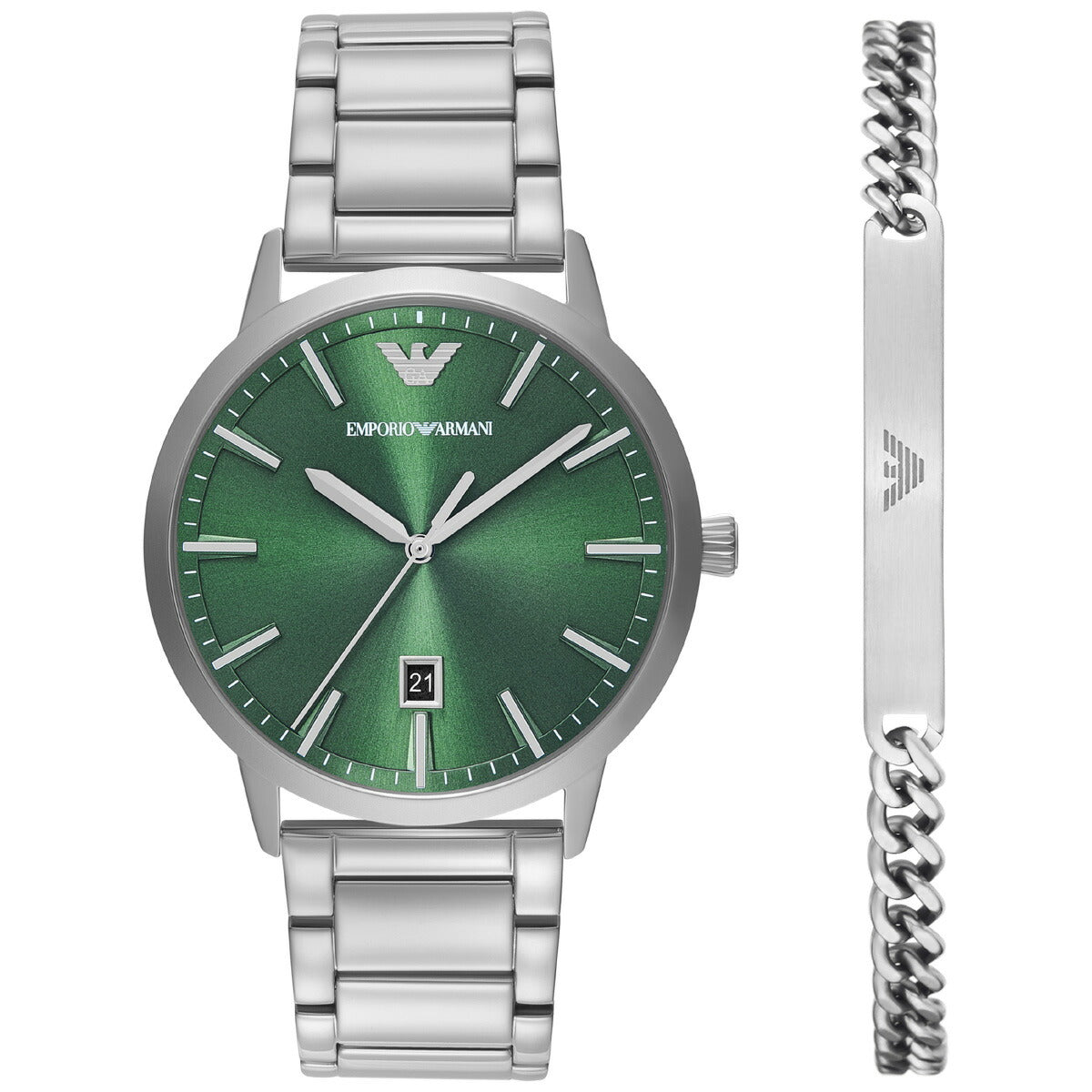 エンポリオアルマーニ EMPORIO ARMANI 腕時計 メンズ ステンレススチール AR80082SET【2025 新作】