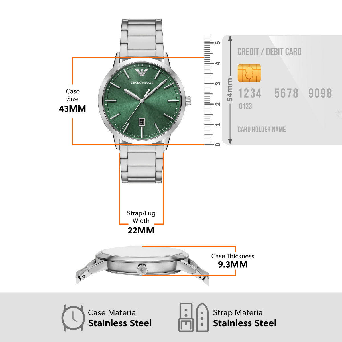 エンポリオアルマーニ EMPORIO ARMANI 腕時計 メンズ ステンレススチール AR80082SET【2025 新作】