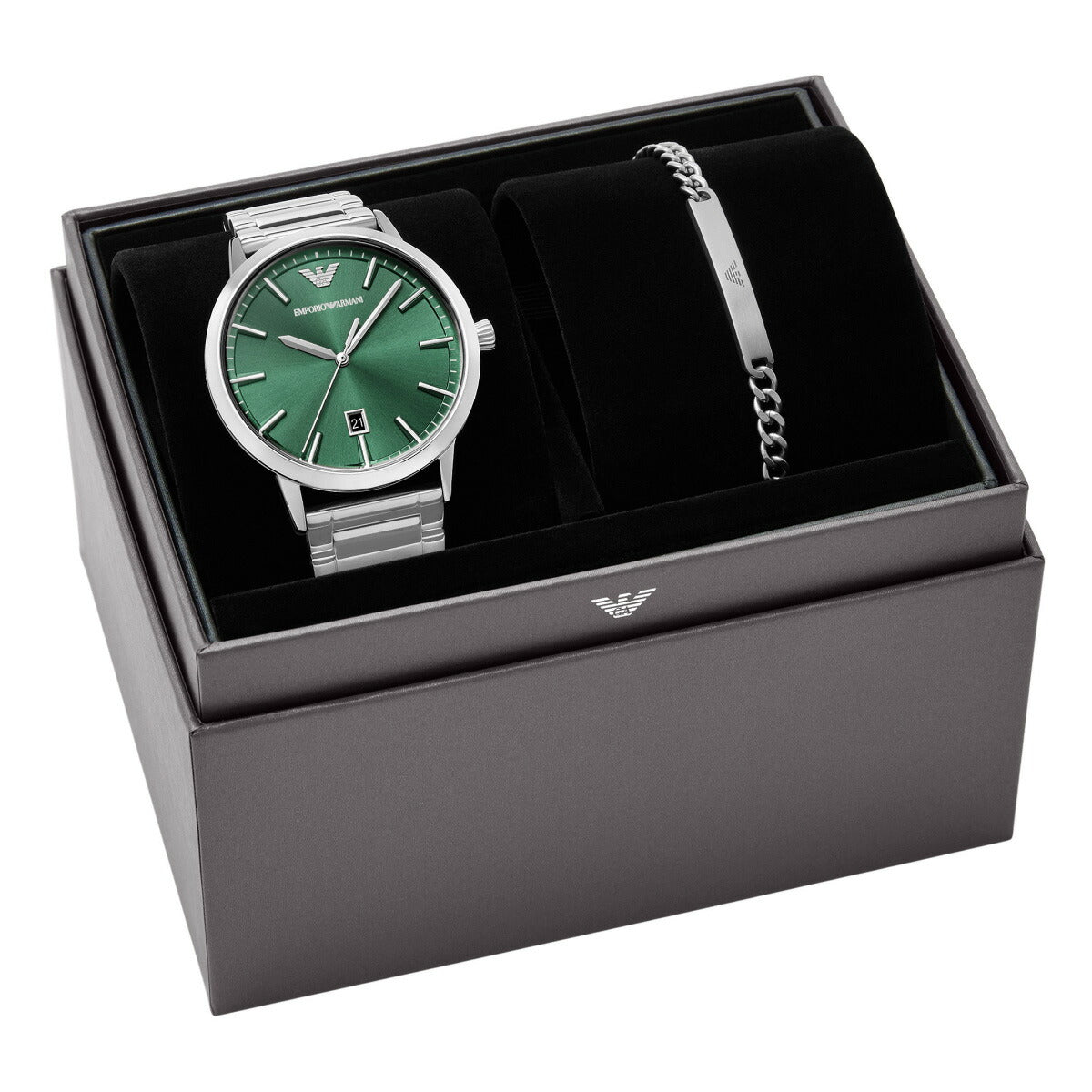 エンポリオアルマーニ EMPORIO ARMANI 腕時計 メンズ ステンレススチール AR80082SET【2025 新作】