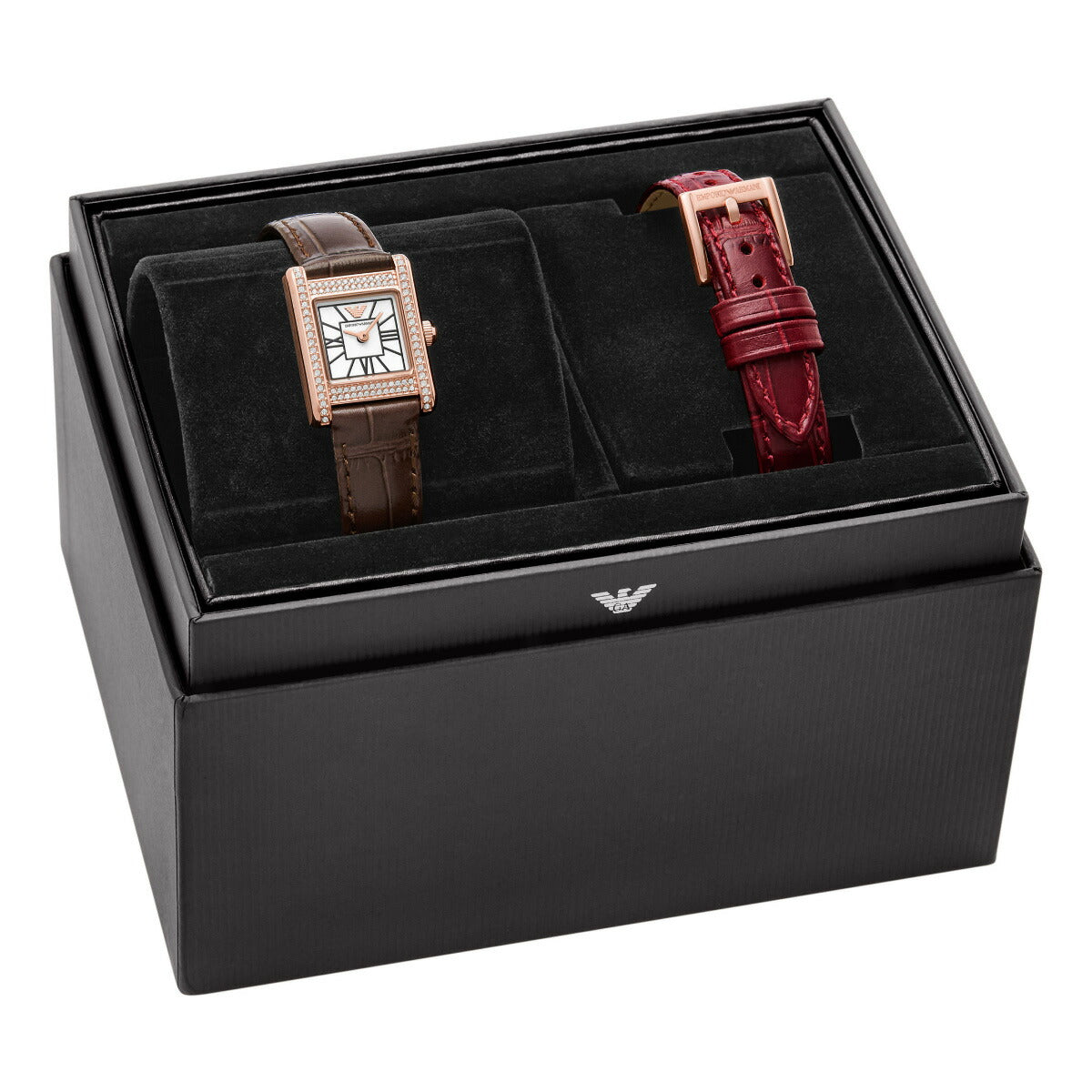 エンポリオアルマーニ EMPORIO ARMANI 腕時計 レディース ウォッチ＆交換用レザーストラップセット AR80083SET【2025 新作】