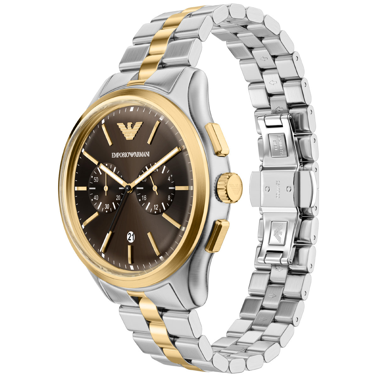エンポリオアルマーニ EMPORIO ARMANI 腕時計 メンズ クロノグラフ ステンレススチール ウォッチ＆ブレスレットセット AR80084SET【2026 新作】【60回分割手数料無料！】