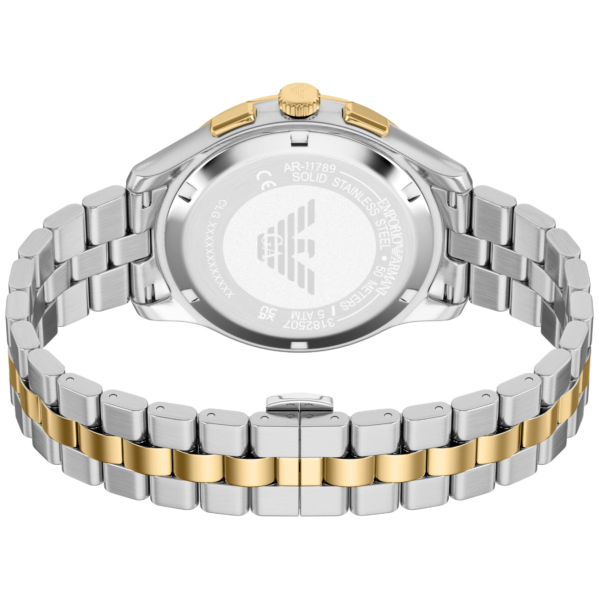 エンポリオアルマーニ EMPORIO ARMANI 腕時計 メンズ クロノグラフ ステンレススチール ウォッチ＆ブレスレットセット AR80084SET【2026 新作】【60回分割手数料無料！】