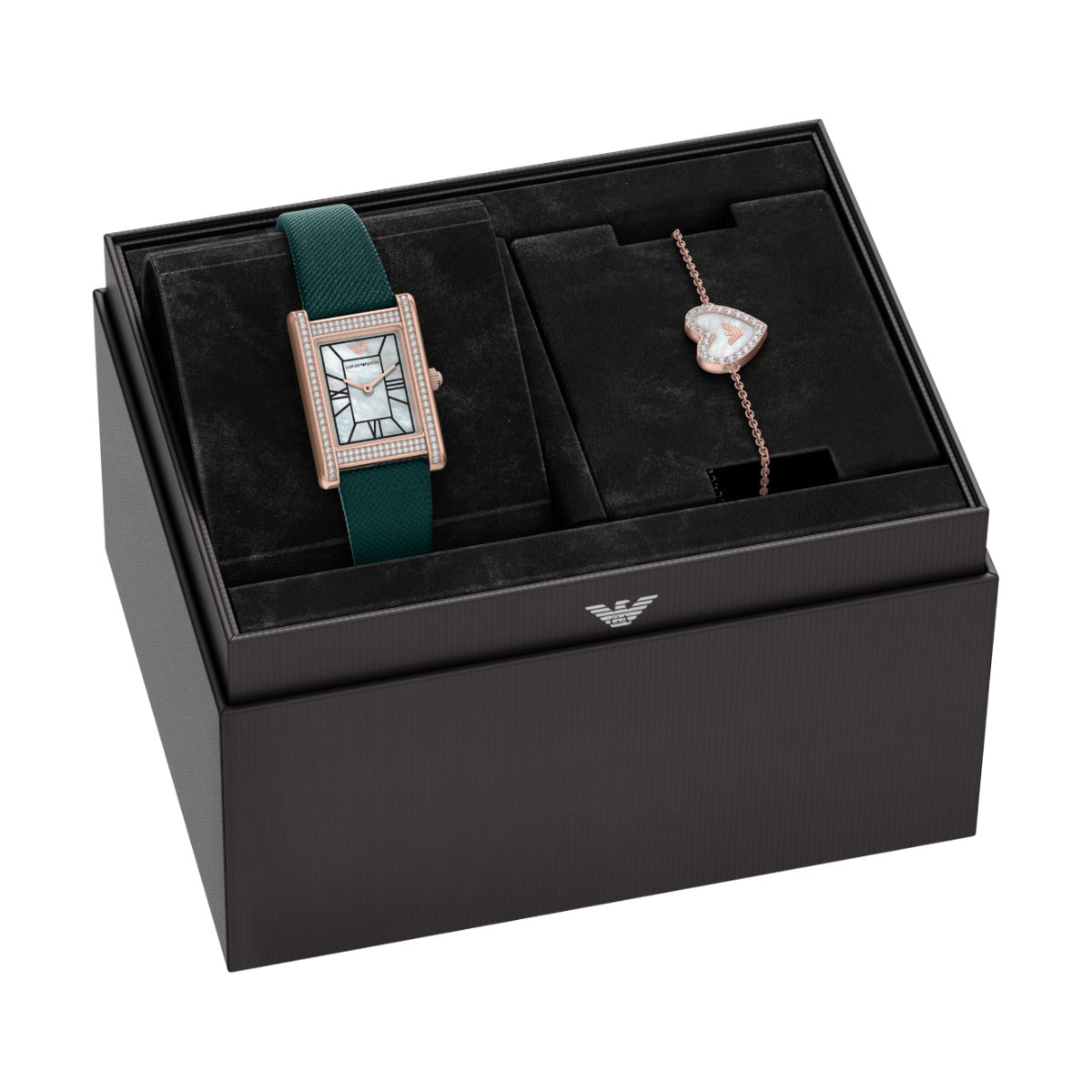 エンポリオアルマーニ EMPORIO ARMANI 腕時計 レディース レザー ウォッチ＆ブレスレットセット AR80085SET【2026 新作】【60回分割手数料無料！】