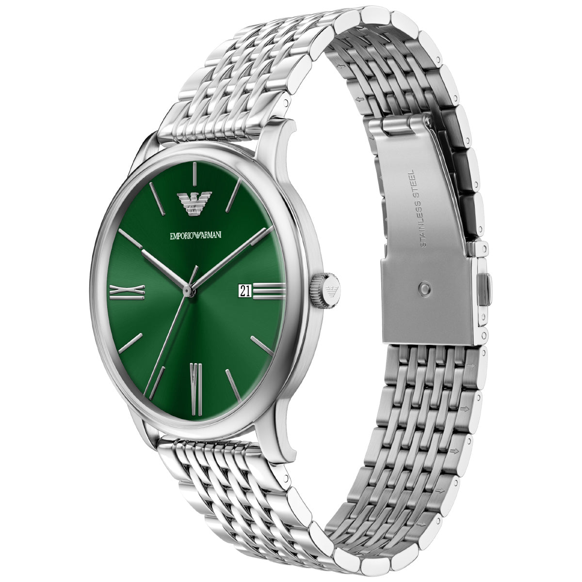 エンポリオアルマーニ EMPORIO ARMANI 腕時計 メンズ ステンレススチール ウォッチ＆ブレスレットセット AR80087SET【2026 新作】【60回分割手数料無料！】