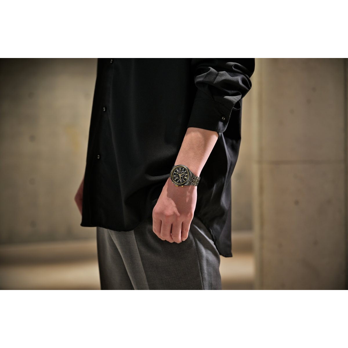 シチズンコレクション CITIZEN COLLECTION エコドライブ ソーラー クロノグラフ 限定 腕時計 メンズ AT2576-68E LIGHT in BLACK Eco-Drive 50th Anniversary Edition【2026 新作】