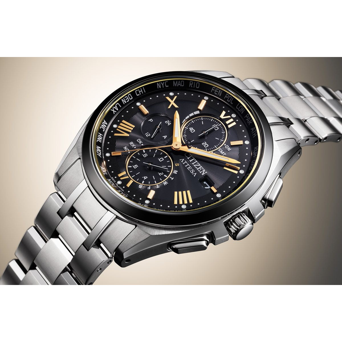 シチズン アテッサ エコ ドライブ 電波時計 限定モデル AT8244-57E ダイレクトフライト 腕時計 メンズ CITIZEN ATTESA KIZASHI COLLECTION【2026 新作】