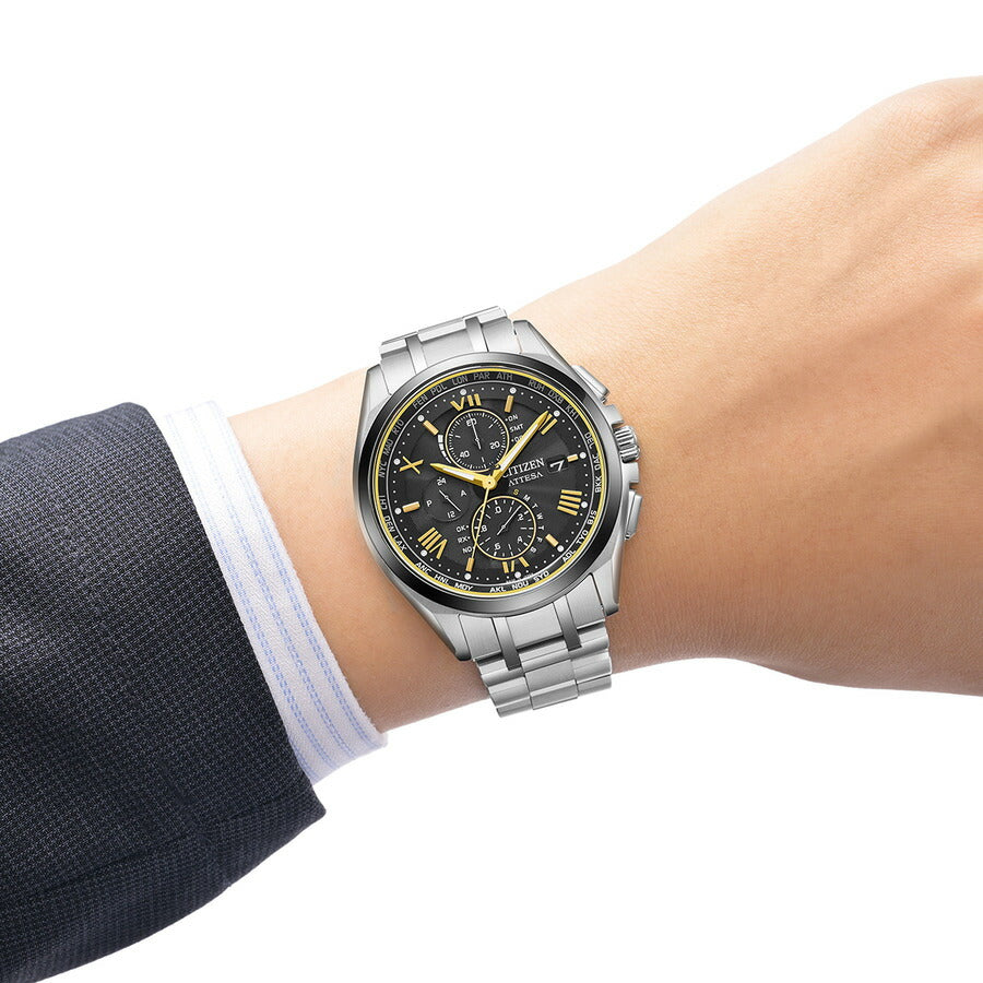 シチズン アテッサ エコ ドライブ 電波時計 限定モデル AT8244-57E ダイレクトフライト 腕時計 メンズ CITIZEN ATTESA KIZASHI COLLECTION【2026 新作】