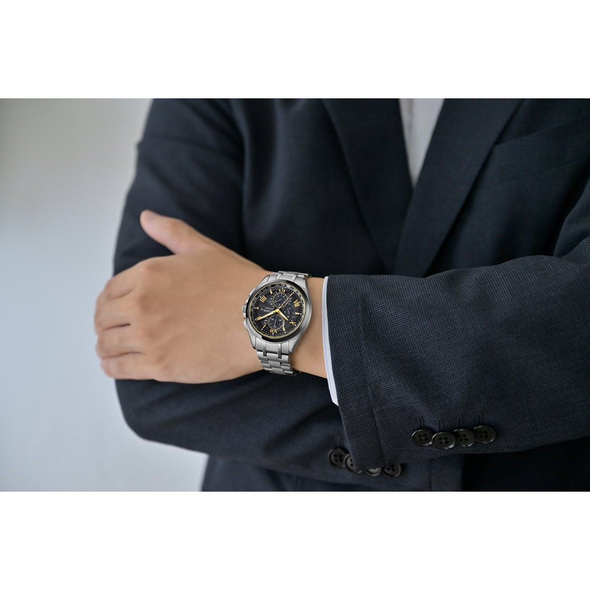 シチズン アテッサ エコ ドライブ 電波時計 限定モデル AT8244-57E ダイレクトフライト 腕時計 メンズ CITIZEN ATTESA KIZASHI COLLECTION【2026 新作】