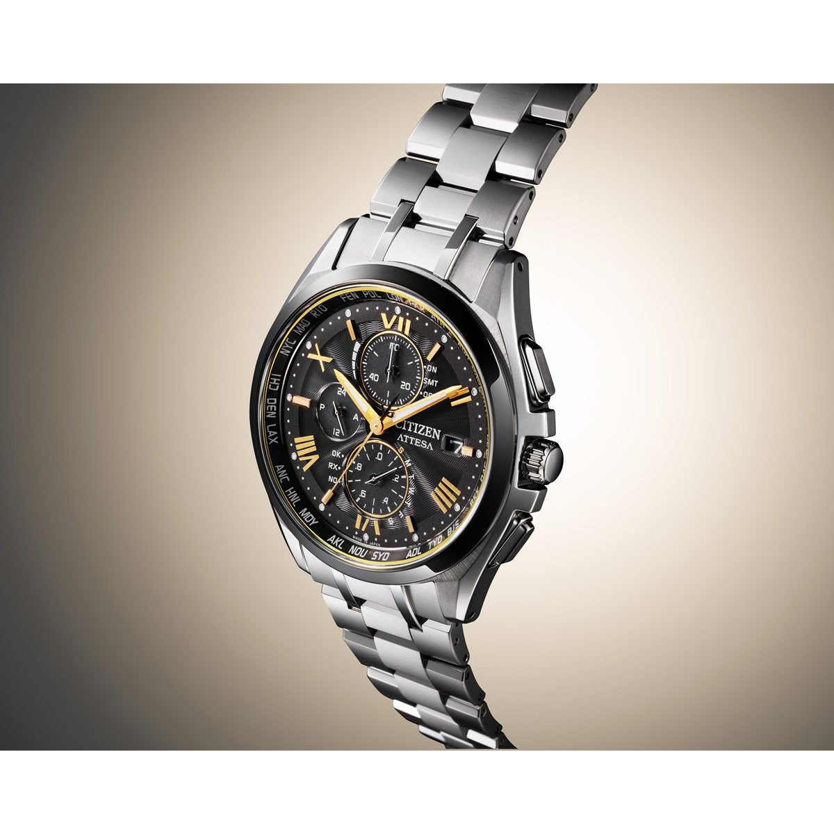 シチズン アテッサ エコ ドライブ 電波時計 限定モデル AT8244-57E ダイレクトフライト 腕時計 メンズ CITIZEN ATTESA KIZASHI COLLECTION【2026 新作】