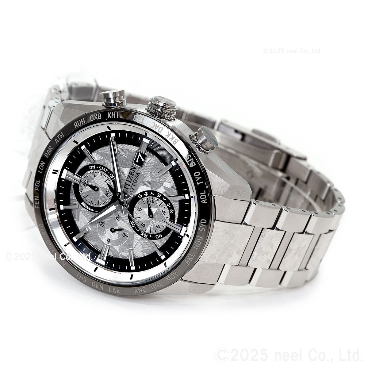 シチズン アテッサ CITIZEN ATTESA エコドライブ 電波時計 限定 腕時計 メンズ AT8284-61A ダイレクトフライト ACT Line Platinum Shine Collection【2025 新作】