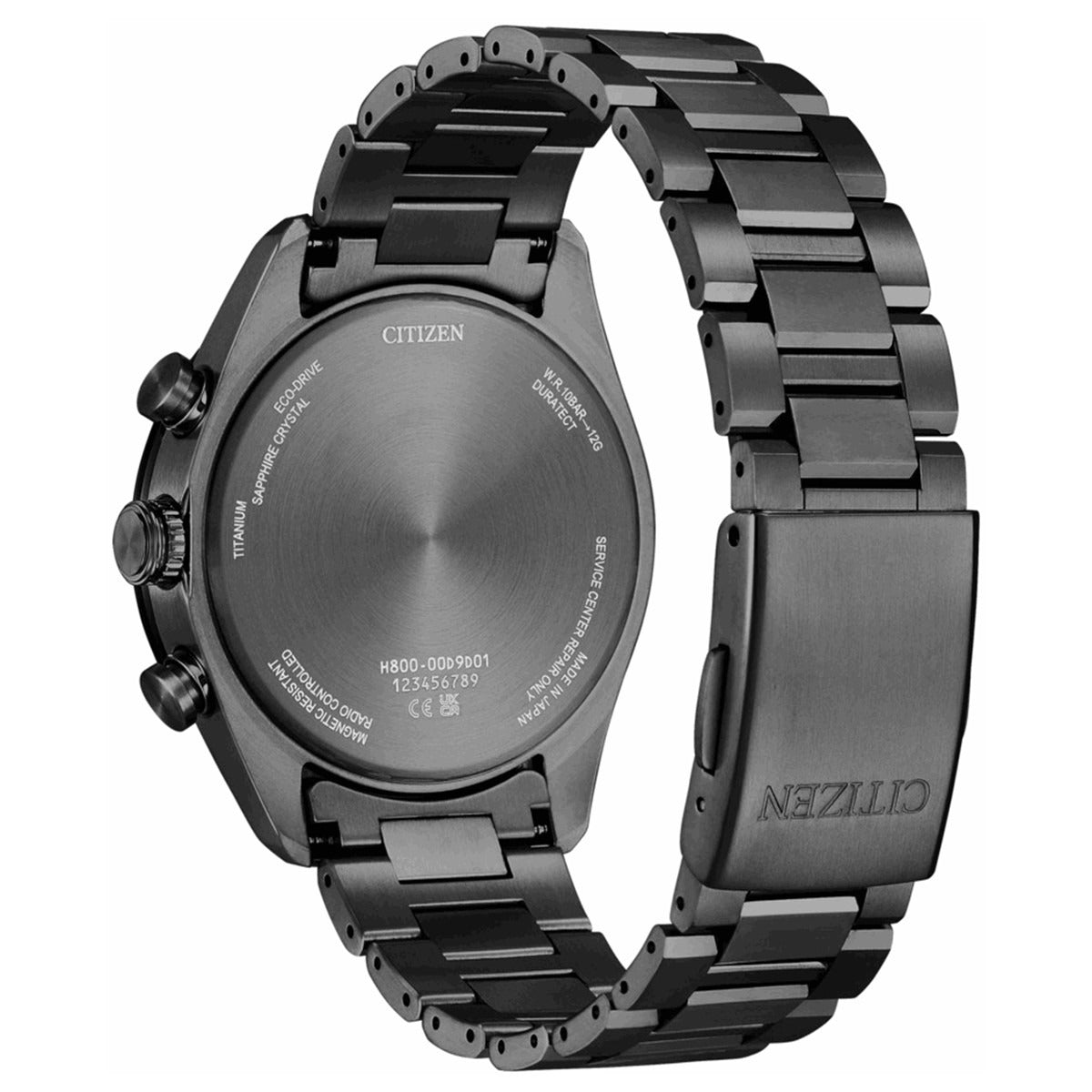 シチズン アテッサ CITIZEN ATTESA エコドライブ 電波時計 腕時計 メンズ AT8294-59E ダイレクトフライト ACT Line ブラックチタニウム