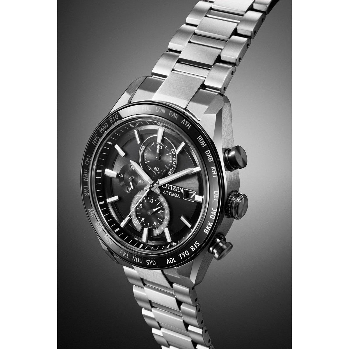 シチズン アテッサ CITIZEN ATTESA エコドライブ 電波時計 腕時計 メンズ AT8295-56E ダイレクトフライト ACT Line【2025 新作】