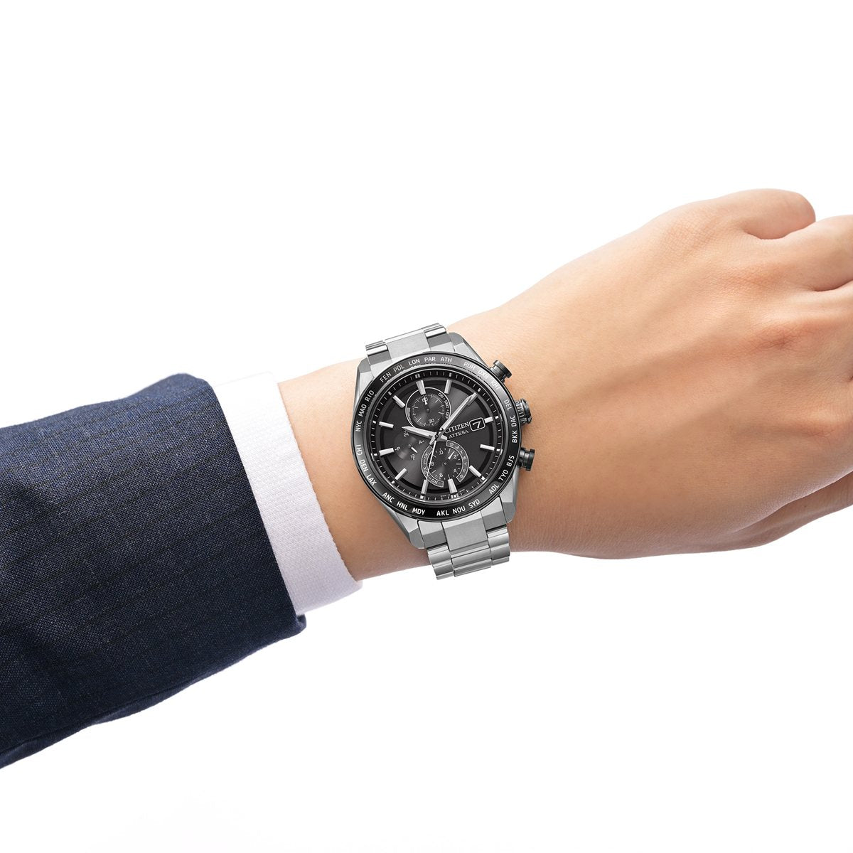 シチズン アテッサ CITIZEN ATTESA エコドライブ 電波時計 腕時計 メンズ AT8295-56E ダイレクトフライト ACT Line【2025 新作】