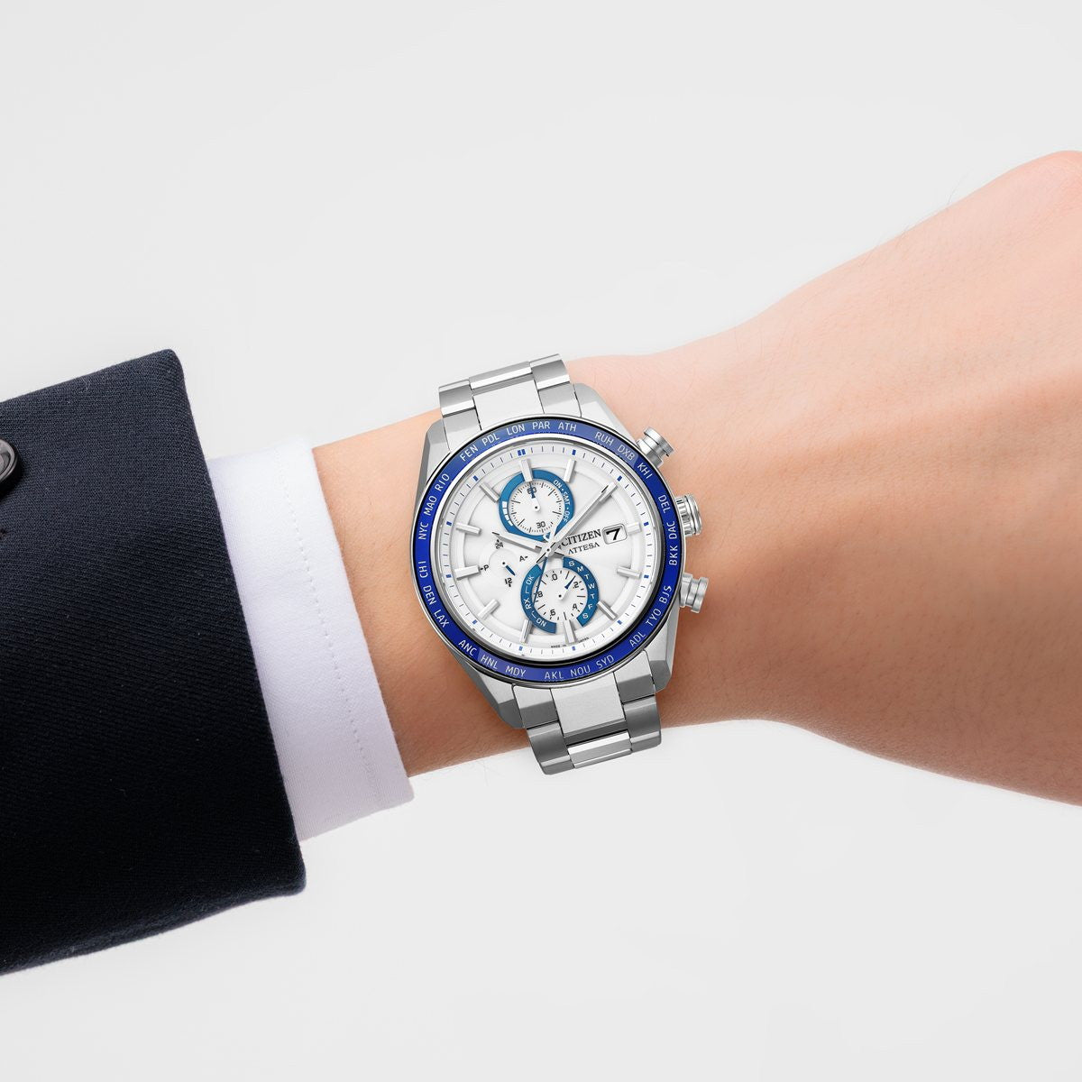 シチズン アテッサ CITIZEN ATTESA エコドライブ 電波時計 腕時計 メンズ AT8296-53A ダイレクトフライト ACT Line【2026 新作】
