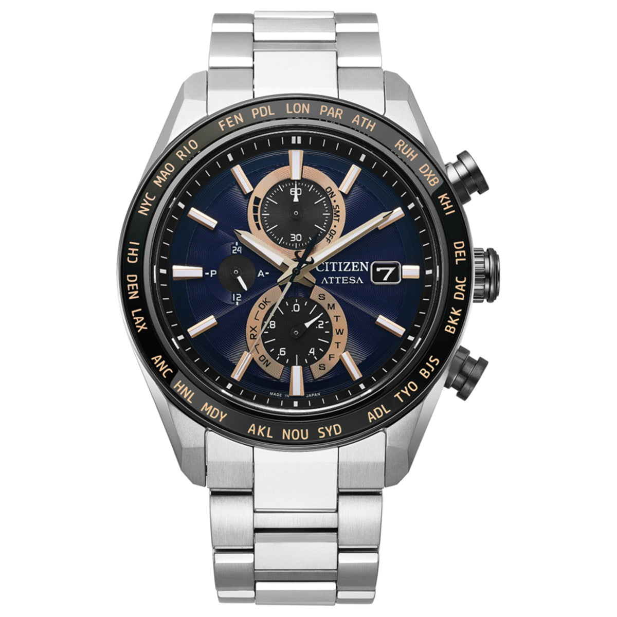 シチズン アテッサ CITIZEN ATTESA エコドライブ 電波時計 腕時計 メンズ AT8297-51L ダイレクトフライト ACT Line【2026 新作】