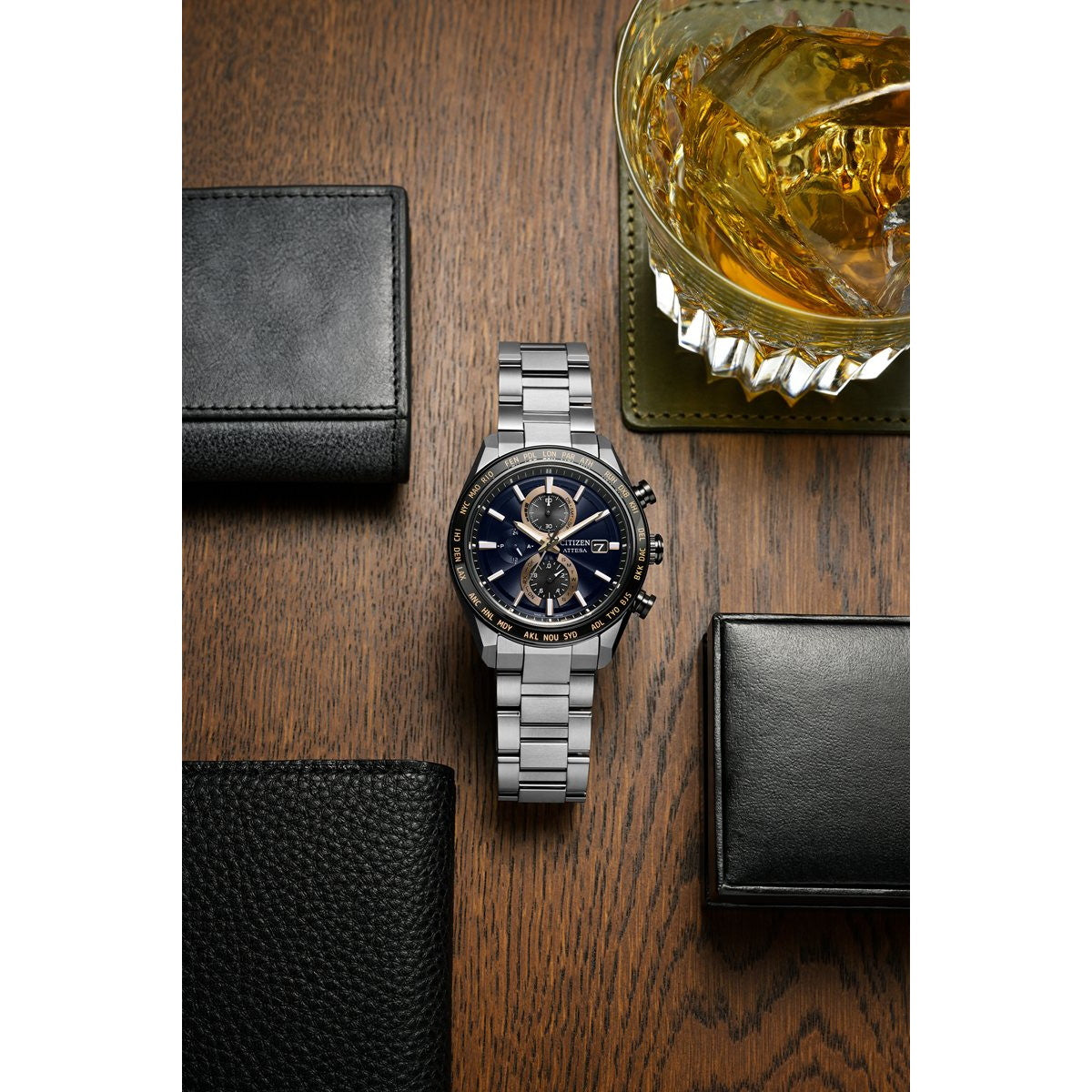 シチズン アテッサ CITIZEN ATTESA エコドライブ 電波時計 腕時計 メンズ AT8297-51L ダイレクトフライト ACT Line【2026 新作】