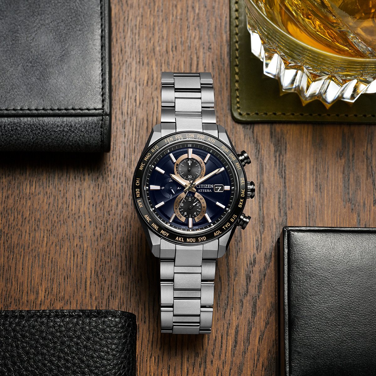 シチズン アテッサ CITIZEN ATTESA エコドライブ 電波時計 腕時計 メンズ AT8297-51L ダイレクトフライト ACT Line【2026 新作】