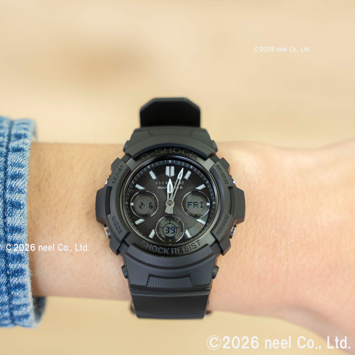 G-SHOCK 電波 ソーラー 電波時計 カシオ Gショック CASIO ファイアー パッケージ FIRE PACKAGE’26 アナデジ 腕時計 メンズ AWG-M100FP-1A1JR【2026 新作】